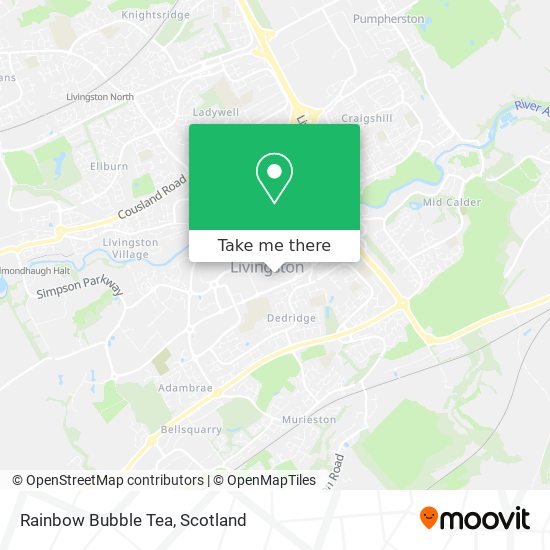 Rainbow Bubble Tea map