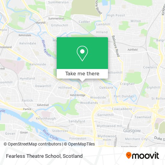 Fearless Theatre School map