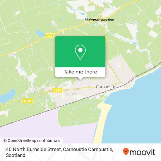 40 North Burnside Street, Carnoustie Carnoustie map