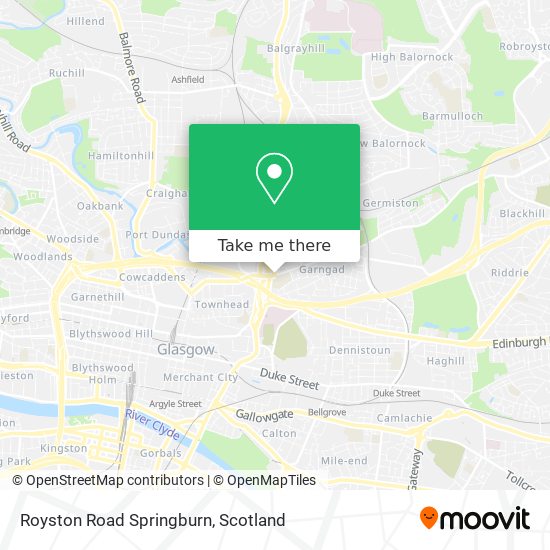 Royston Road Springburn map