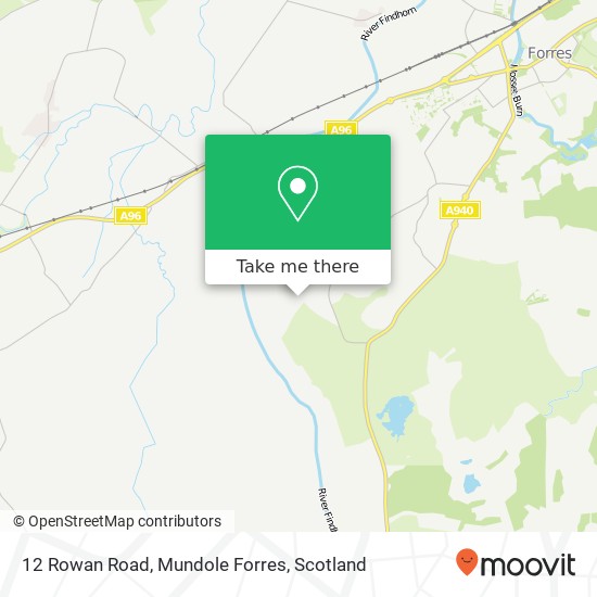 12 Rowan Road, Mundole Forres map