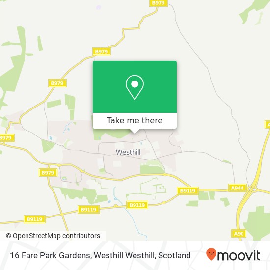 16 Fare Park Gardens, Westhill Westhill map