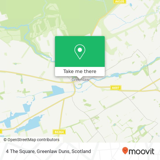 4 The Square, Greenlaw Duns map