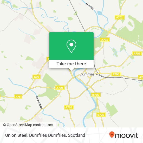 Union Steel, Dumfries Dumfries map