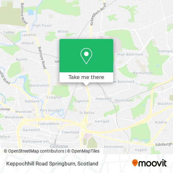 Keppochhill Road Springburn map