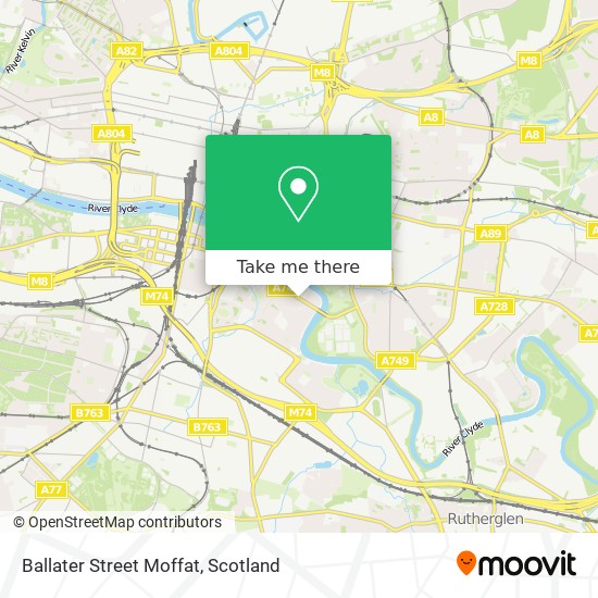 Ballater Street Moffat map