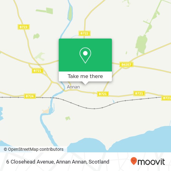 6 Closehead Avenue, Annan Annan map