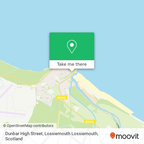 Dunbar High Street, Lossiemouth Lossiemouth map