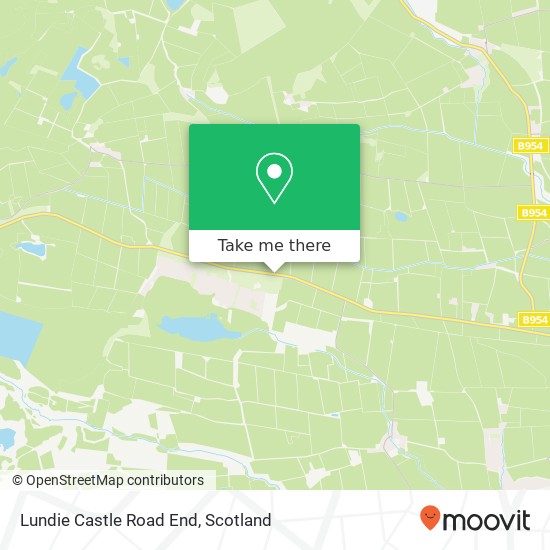 Lundie Castle Road End map