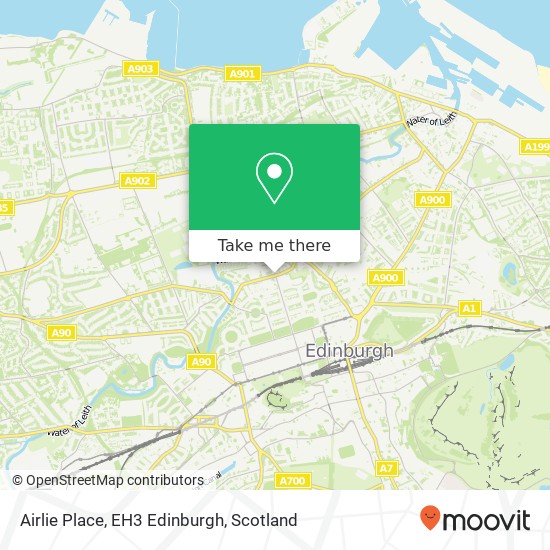 Airlie Place, EH3 Edinburgh map