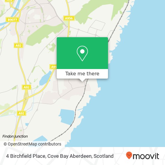 4 Birchfield Place, Cove Bay Aberdeen map