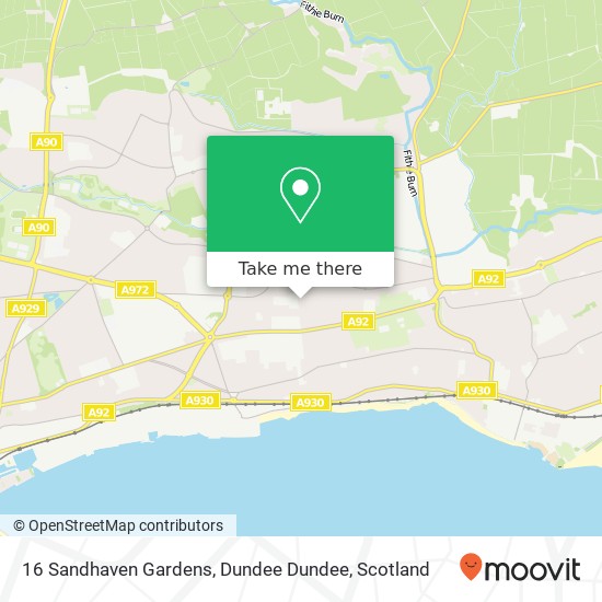 16 Sandhaven Gardens, Dundee Dundee map