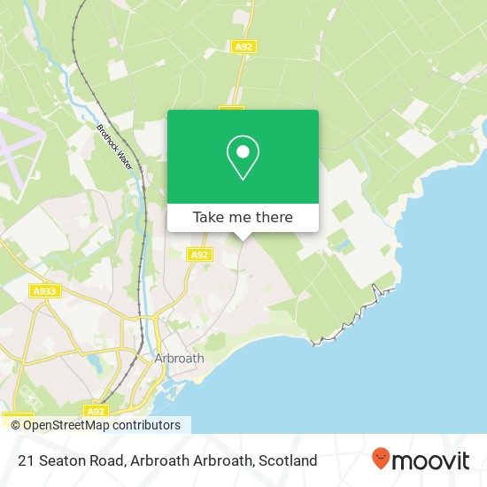 21 Seaton Road, Arbroath Arbroath map