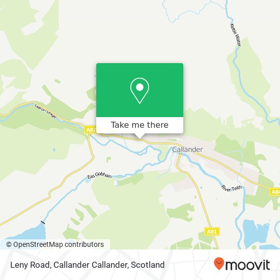 Leny Road, Callander Callander map