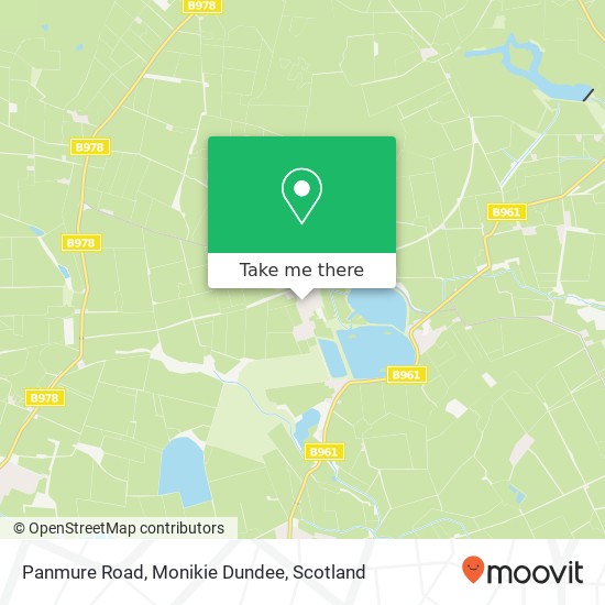 Panmure Road, Monikie Dundee map