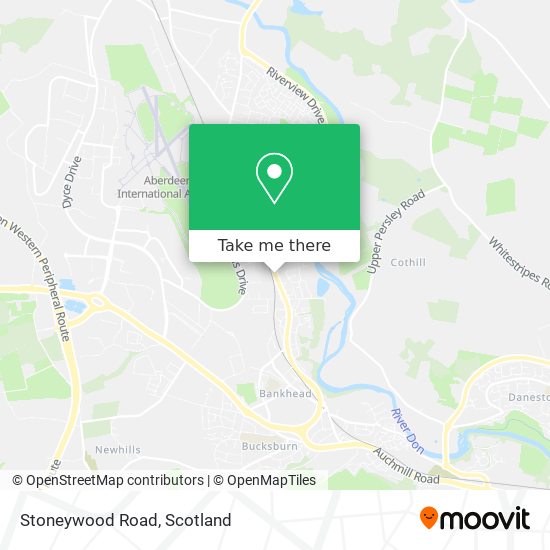 Stoneywood Road map