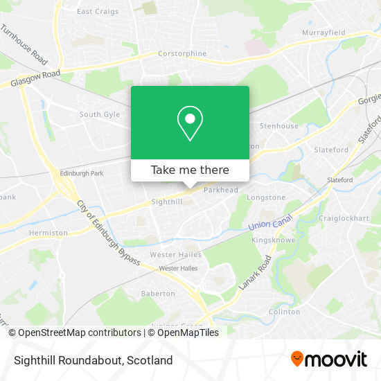 Sighthill Roundabout map