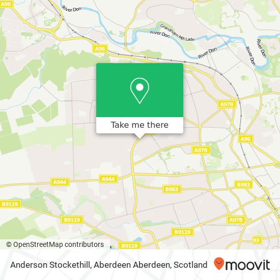Anderson Stockethill, Aberdeen Aberdeen map