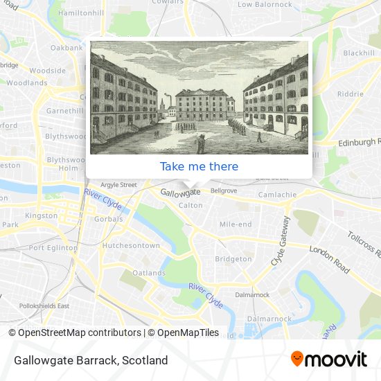 Gallowgate Barrack map