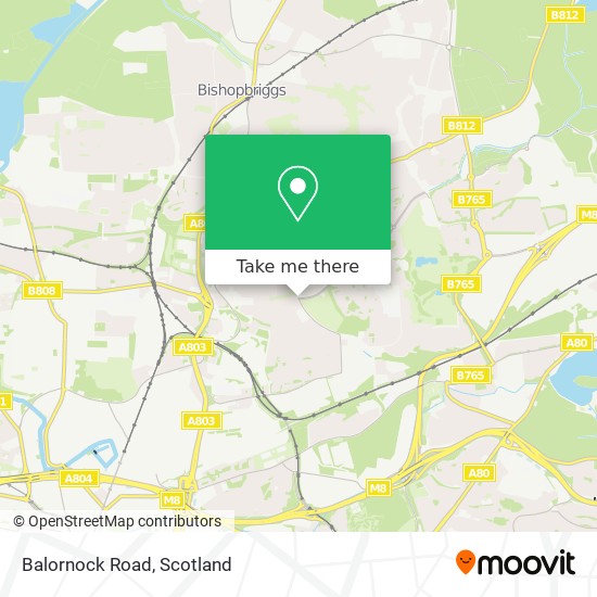 Balornock Road map
