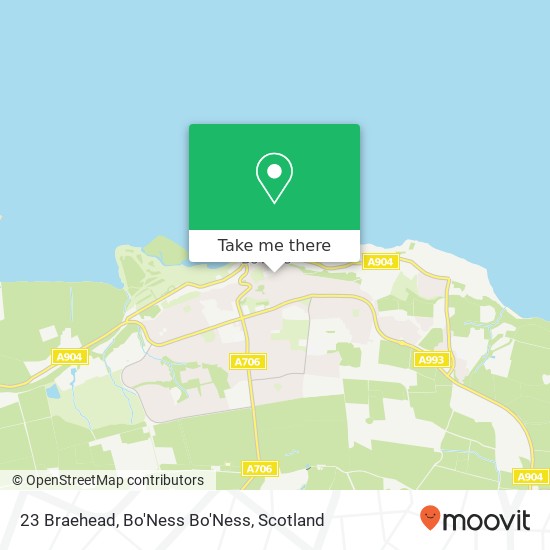 23 Braehead, Bo'Ness Bo'Ness map