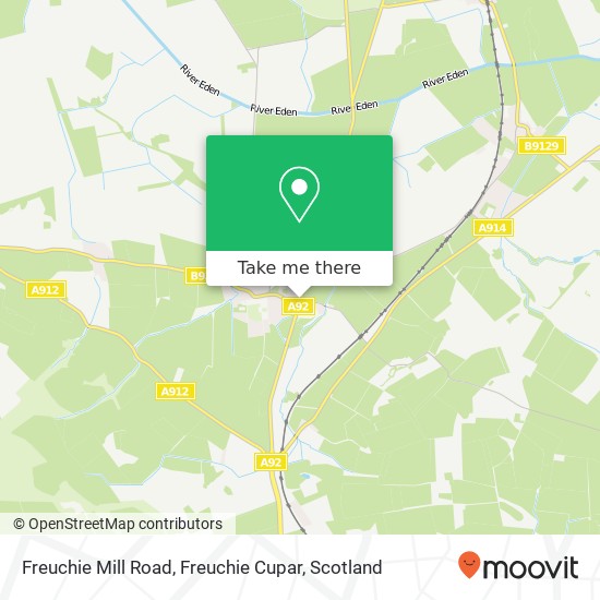 Freuchie Mill Road, Freuchie Cupar map