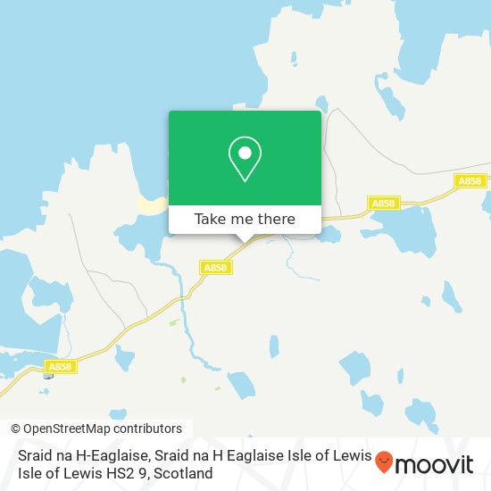 Sraid na H-Eaglaise, Sraid na H Eaglaise Isle of Lewis Isle of Lewis HS2 9 map