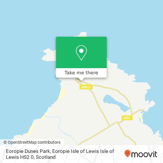 Eoropie Dunes Park, Eoropie Isle of Lewis Isle of Lewis HS2 0 map