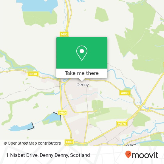 1 Nisbet Drive, Denny Denny map