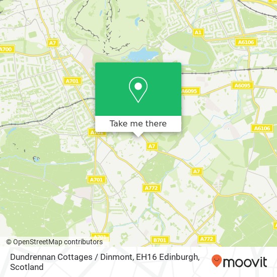 Dundrennan Cottages / Dinmont, EH16 Edinburgh map