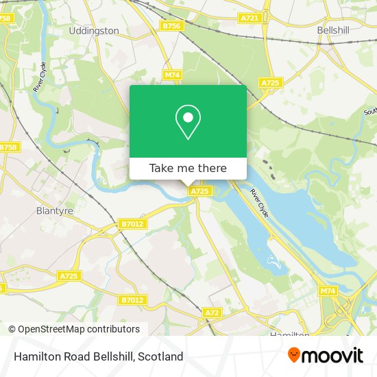 Hamilton Road Bellshill map