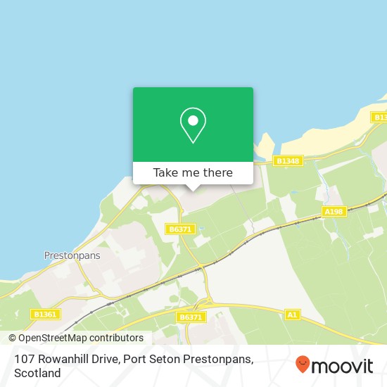 107 Rowanhill Drive, Port Seton Prestonpans map