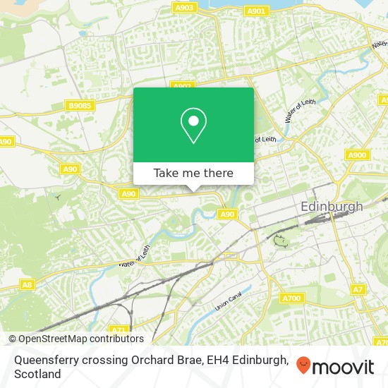Queensferry crossing Orchard Brae, EH4 Edinburgh map