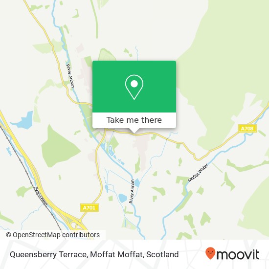 Queensberry Terrace, Moffat Moffat map