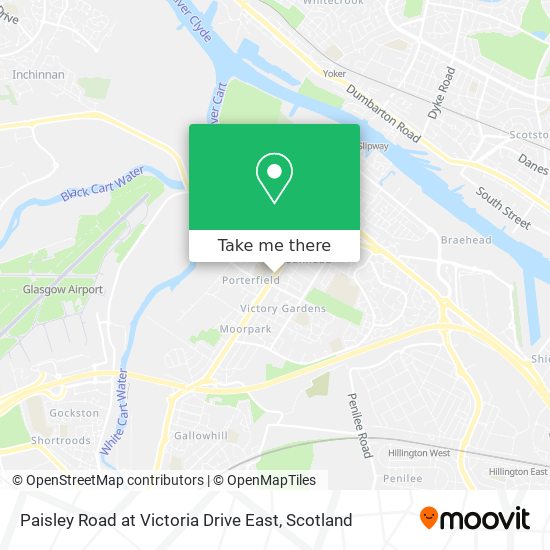 Paisley Road at Victoria Drive East map