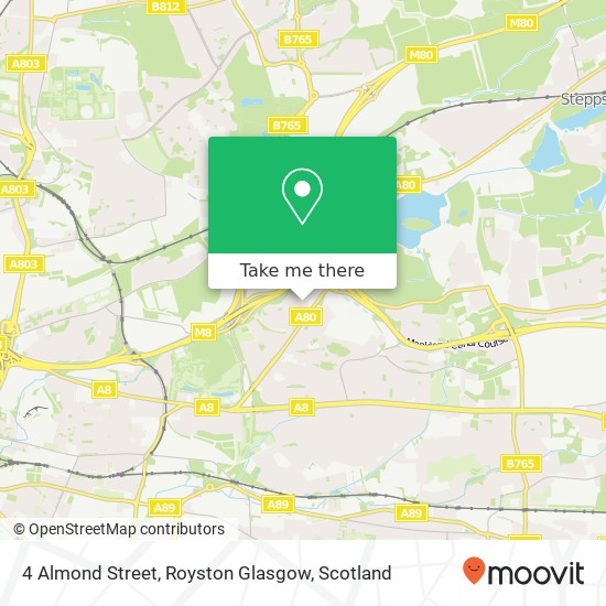 4 Almond Street, Royston Glasgow map