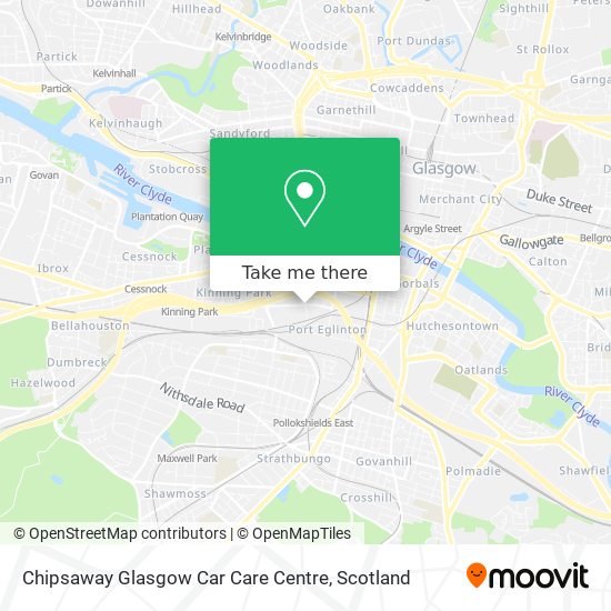 Chipsaway Glasgow Car Care Centre map