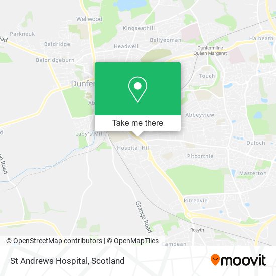 St Andrews Hospital map
