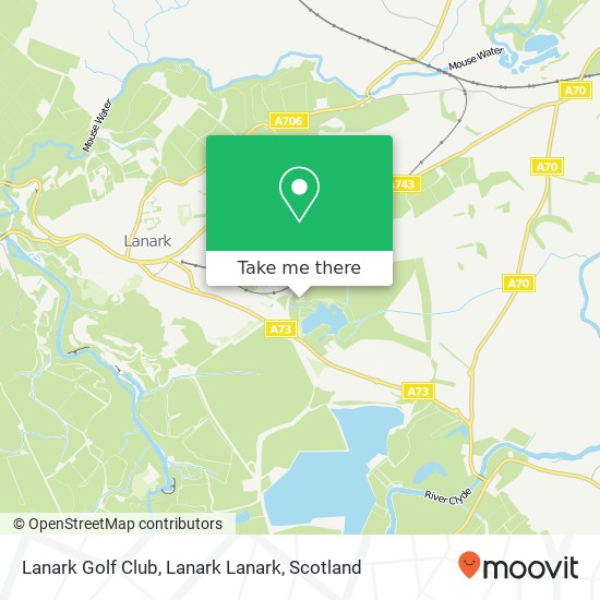 Lanark Golf Club, Lanark Lanark map