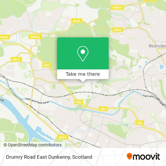 Drumry Road East Dunkenny map