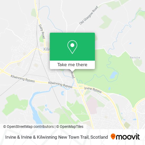 Irvine & Irvine & Kilwinning New Town Trail map