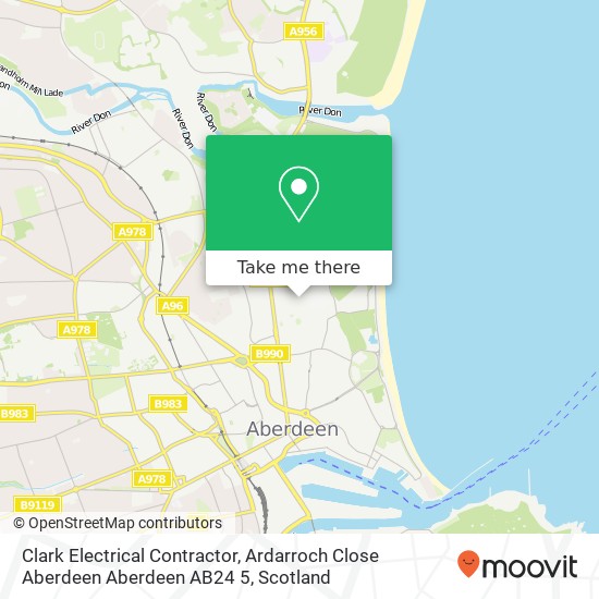 Clark Electrical Contractor, Ardarroch Close Aberdeen Aberdeen AB24 5 map