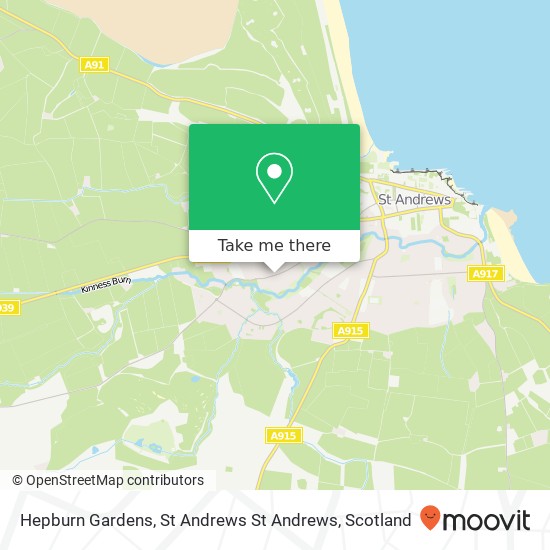 Hepburn Gardens, St Andrews St Andrews map