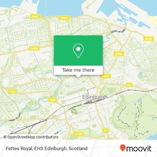 Fettes Royal, EH3 Edinburgh map