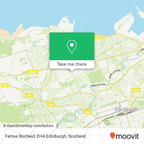 Fettes Rocheid, EH4 Edinburgh map
