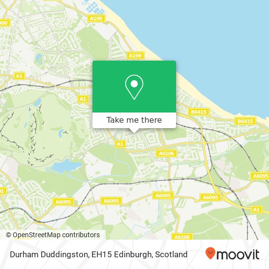 Durham Duddingston, EH15 Edinburgh map