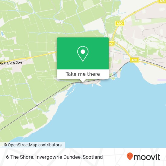 6 The Shore, Invergowrie Dundee map