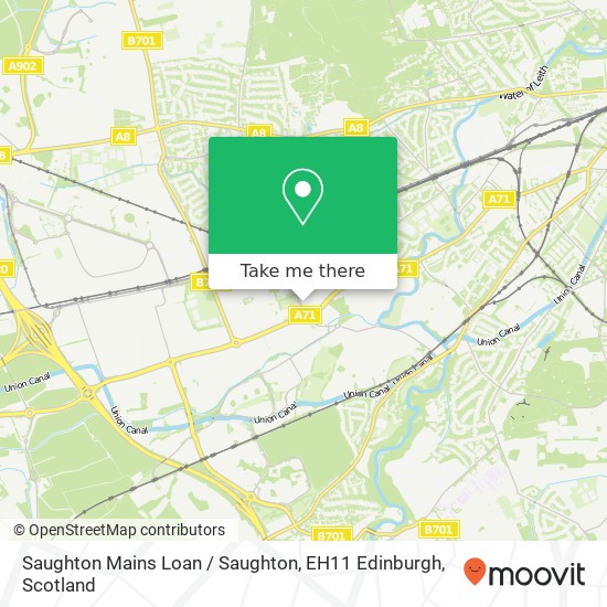 Saughton Mains Loan / Saughton, EH11 Edinburgh map