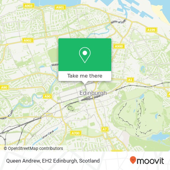 Queen Andrew, EH2 Edinburgh map