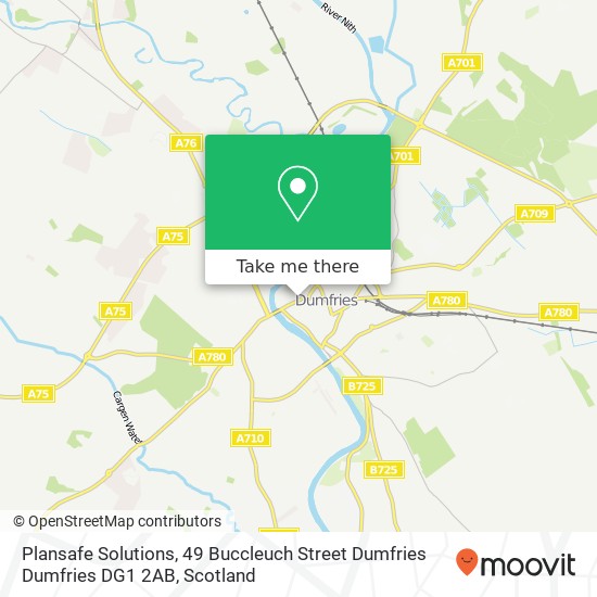 Plansafe Solutions, 49 Buccleuch Street Dumfries Dumfries DG1 2AB map